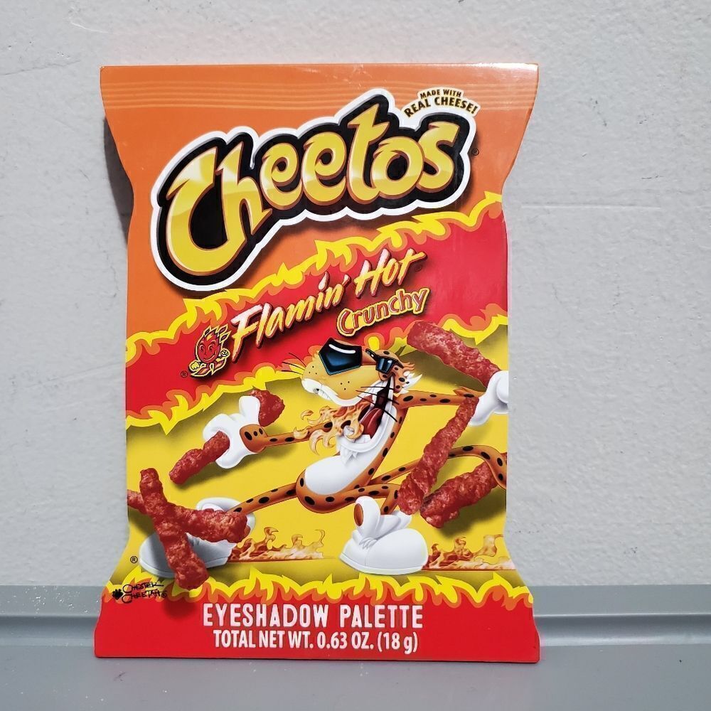 Cheetos Flamin' Hot Crunchy Eyeshadow Palette - 12 Shades & Mirror